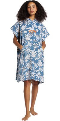 2024 Billabong Mujer Toalla Con Capucha Cambio Robe ABJAA00226 - Blue Shadow